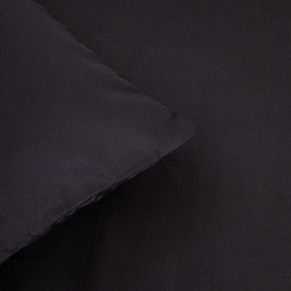 BAMSA Smooth Bamboo Satin Black Bedding Set 160x200 cm