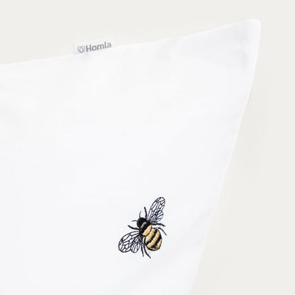 ZELLA Cotton Bedding Set with Bee Embroidery 160x200 cm