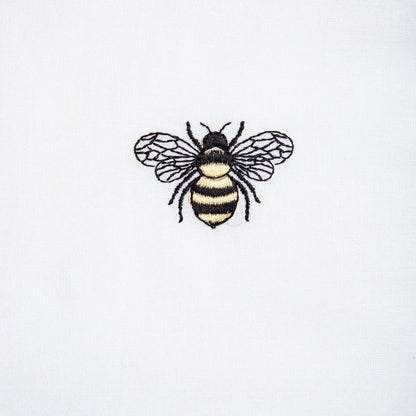 ZELLA Cotton Bedding Set with Bee Embroidery 140x200 cm