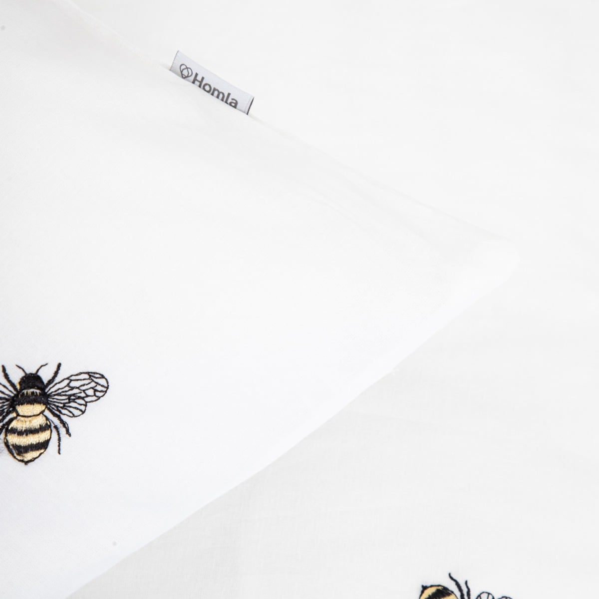 ZELLA Cotton Bedding Set with Bee Embroidery 140x200 cm