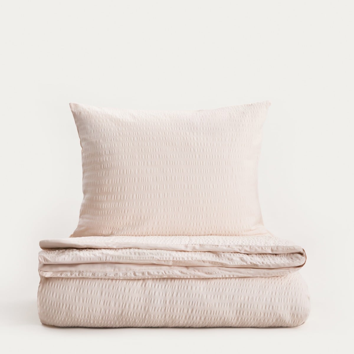 RETIE Cotton Bark Bedding Set Beige 160x200 cm with Pillowcases