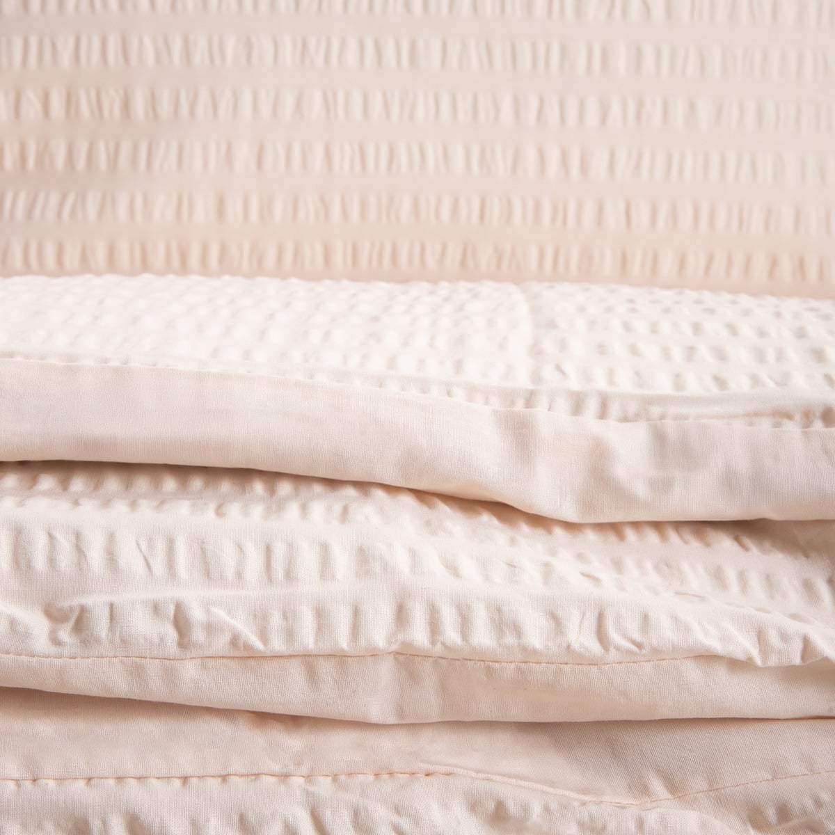 RETIE Cotton Bark Bedding Set Beige 220x200 + 2 Pillowcases