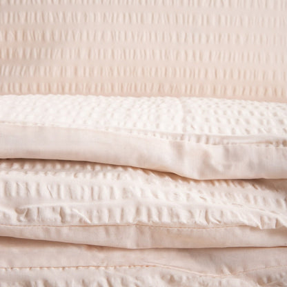 RETIE Cotton Bark Bedding Set Beige 220x200 + 2 Pillowcases