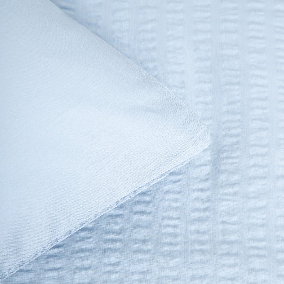 RETIE Cotton Bark Blue Bedding Set 160x200 cm with Pillowcases