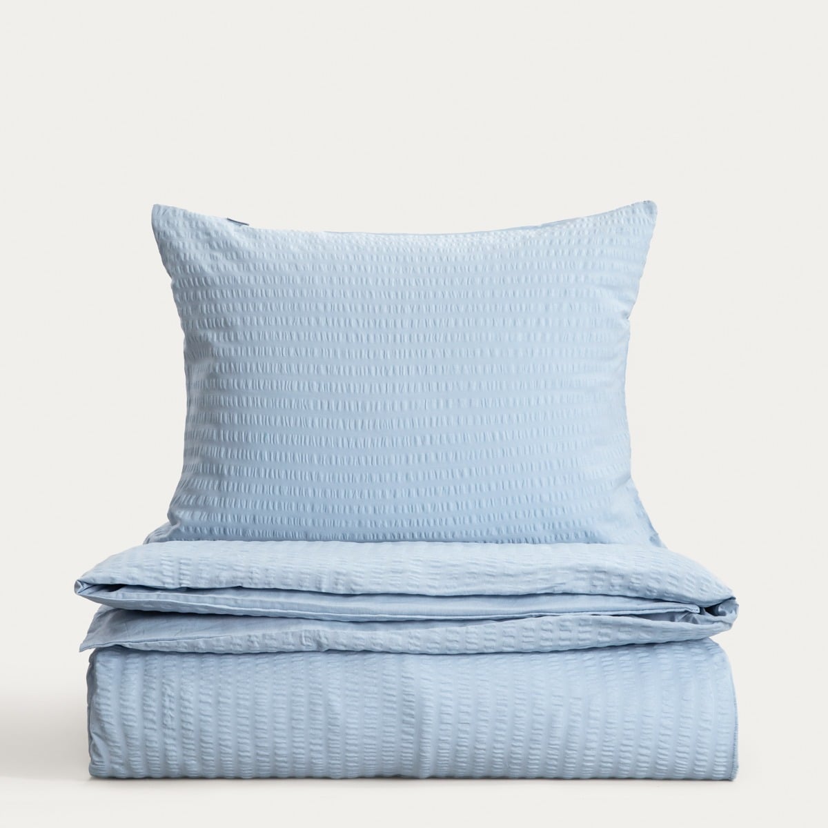 RETIE Cotton Bark Blue Bedding Set 220x200 cm with Pillowcases