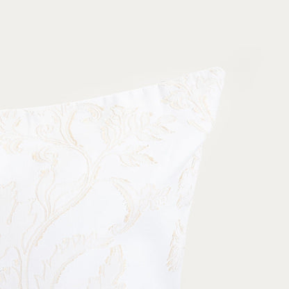 JAKAD Cotton Jacquard Bedding Set White and Beige 160x200 cm