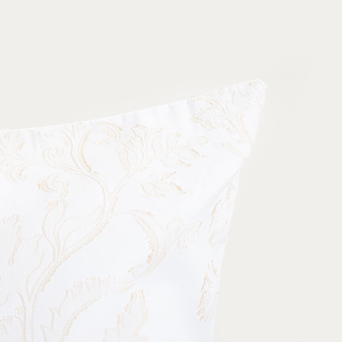 JAKAD Cotton Jacquard Bedding Set White and Beige 220x200 cm
