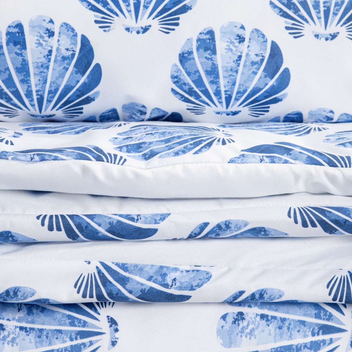 EC PEARLA Microfibre Bedding Set with Seashells 160x200 cm