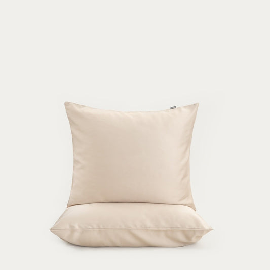 BAMSA Bamboo Satin Pillowcases Set of Two Beige 50x60 cm