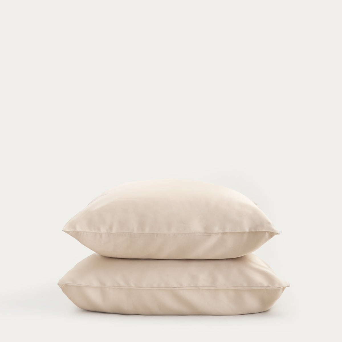 BAMSA Bamboo Satin Pillowcases Set of Two Beige 50x60 cm