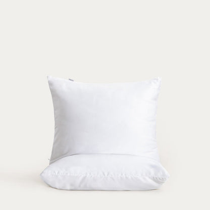 BAMSA Bamboo Satin Pillowcases Set of Two in White 50x60 cm