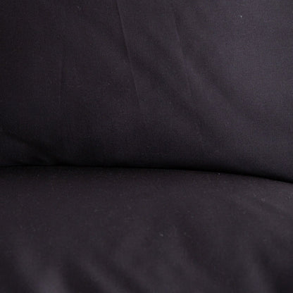 Set of Two BAMSA Bamboo Satin Black Pillowcases 70x80 cm