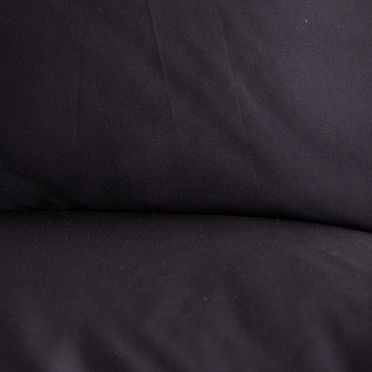 Set of Two BAMSA Babus Satin Black Pillowcases 50x60 cm