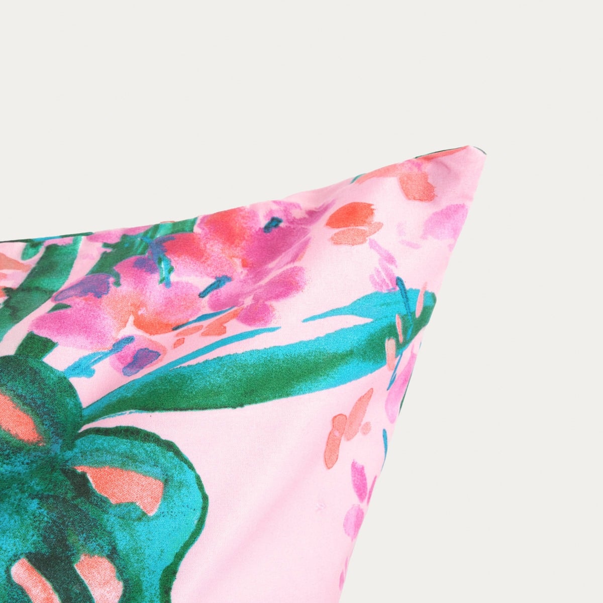SOLENA Leaf Microfibre Bedding Set 220x200 cm with Pillowcases