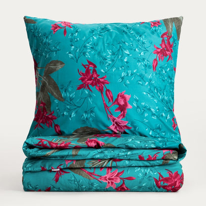 Florelle Microfibre Floral Bedding Set 220x200 + 2 Pillowcases