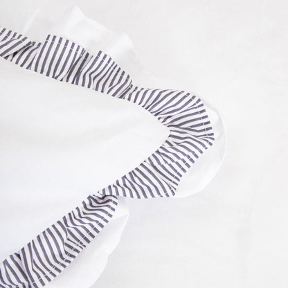 TESSIA Cotton Bedding Set with Double Frill 220x200 + 2x70x80 cm
