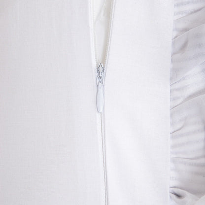 TESSIA Cotton Bedding Set with Double Frill 220x200 + 2x70x80 cm