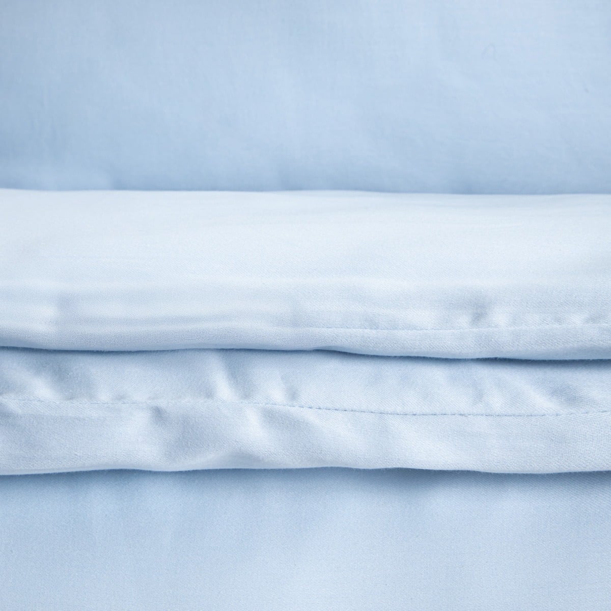 AVELIA Blue Viscose-Blend Satin Bedding Set 140x200 + 70x80 cm