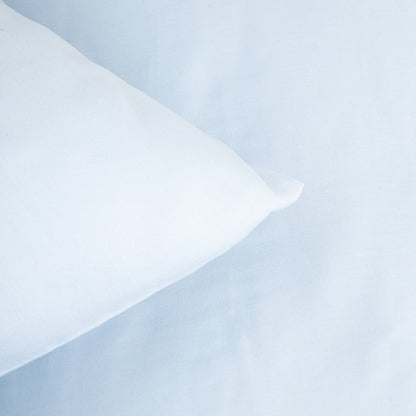AVELIA Blue Viscose-Blend Satin Bedding Set 140x200 + 70x80 cm