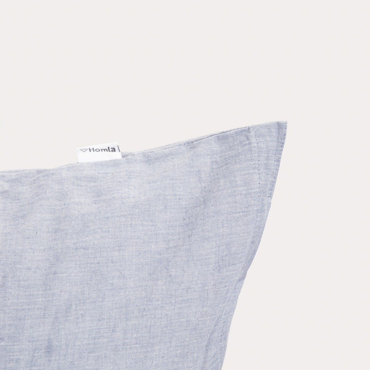 Set of Two GOSSY Cotton Pillowcases in Dyed Blue Threads