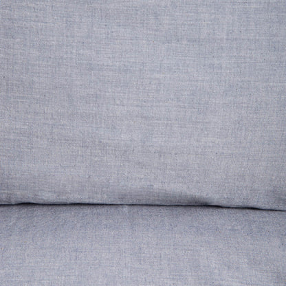 Set of Two GOSSY Cotton Pillowcases in Dyed Blue Threads