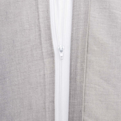 Set of Two GOSSY Cotton Pillowcases in Dyed Grey Threads 50x60 cm
