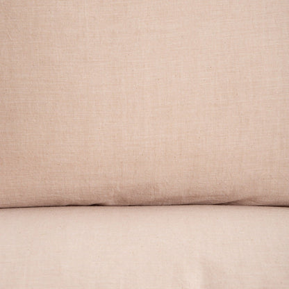 Set of Two GOSSY Cotton Pillowcases in Dyed Beige Threads 70x80 cm