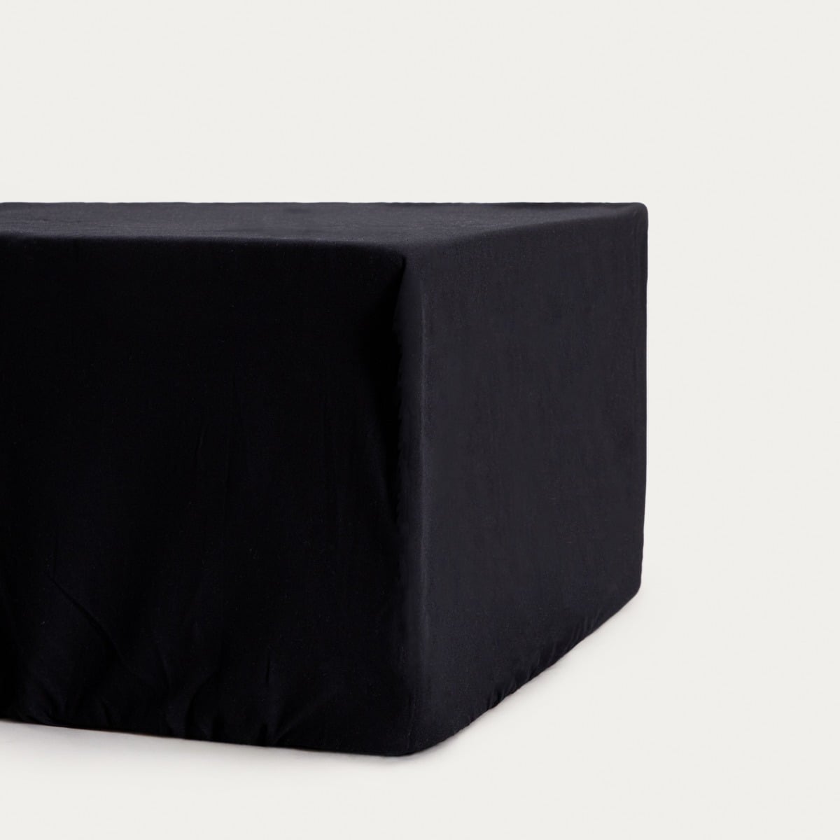 LAUKO Renforce Black Fitted Bed Sheet 160x200 cm