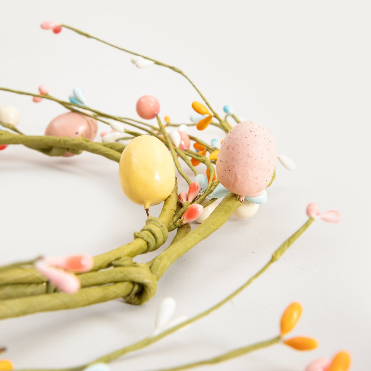 Easter Wreath TAZIA with Coloured Basil and Eggs 20 cm