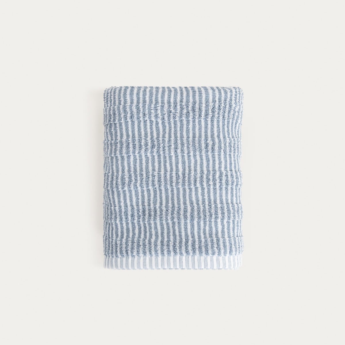 TIRAS Blue Striped Towel 50x90 cm - Soft Cotton, Quick Dry