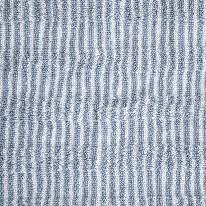 TIRAS Blue Striped Towel 50x90 cm - Soft Cotton, Quick Dry