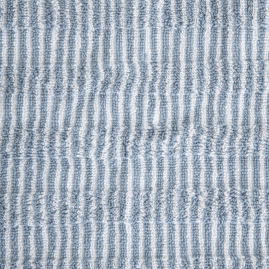 TIRAS Blue Striped Towel 50x90 cm - Soft Cotton, Quick Dry