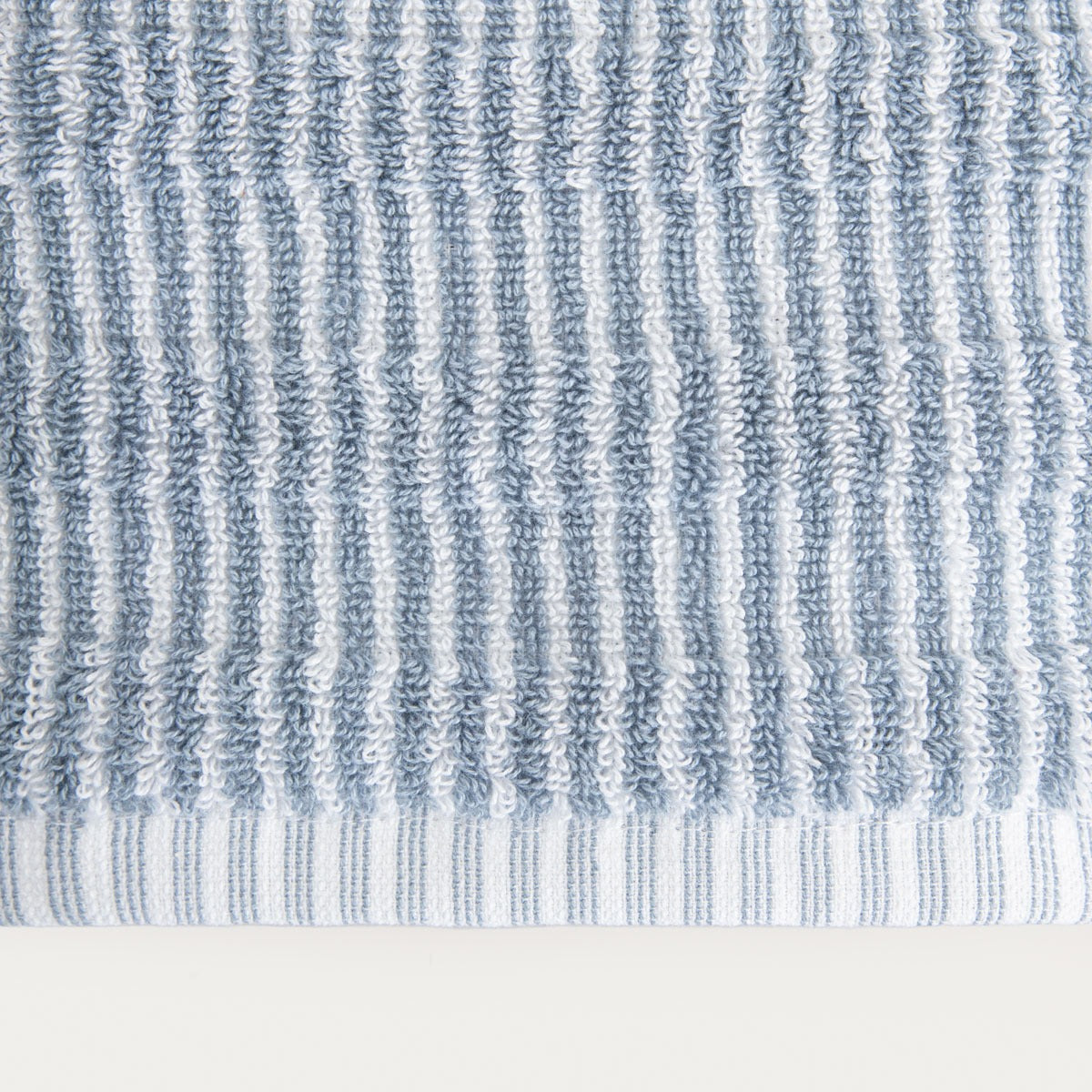 TIRAS Blue Striped Towel 50x90 cm - Soft Cotton, Quick Dry
