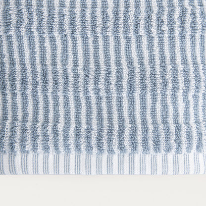 TIRAS Blue Striped Towel 50x90 cm - Soft Cotton, Quick Dry