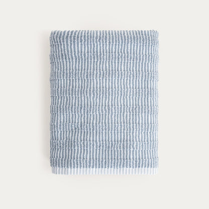 TIRAS Blue Striped Cotton Towel 70x130 cm