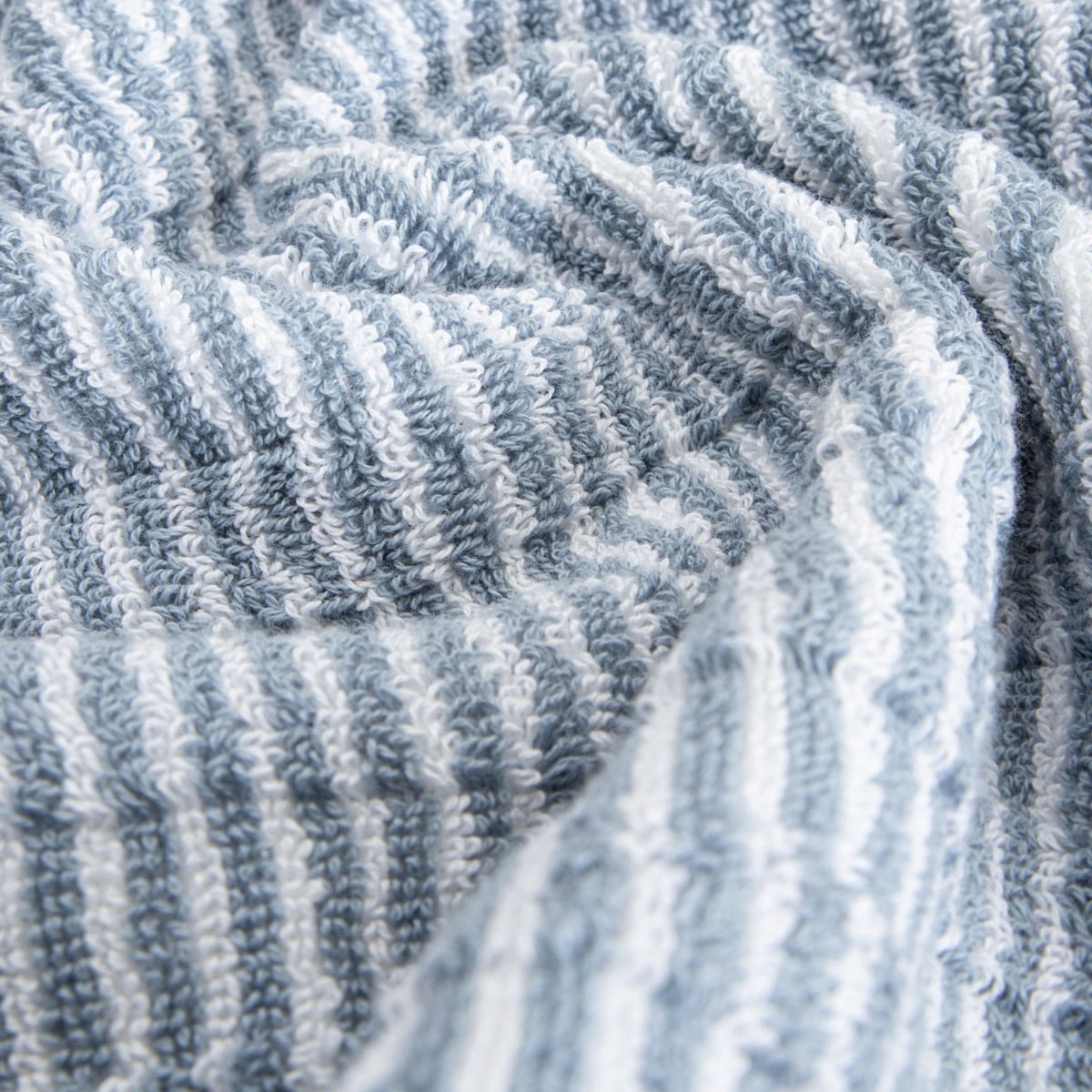 TIRAS Blue Striped Cotton Towel 70x130 cm