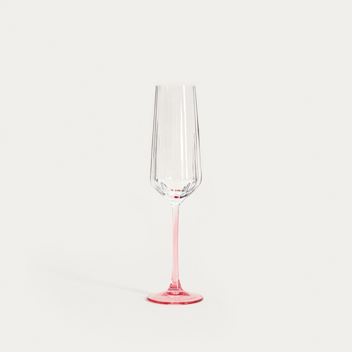 Kieliszek BRILL Champagne Glass with Pink Stem 0.27L