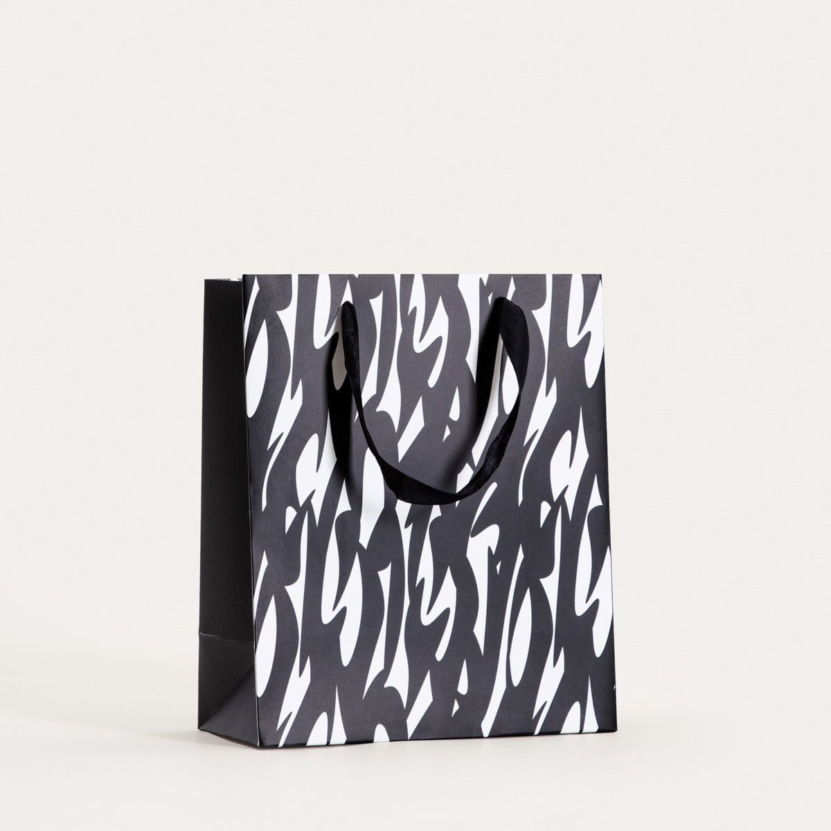 Gift Bag Cymka Black and White Small 19x23x10 cm