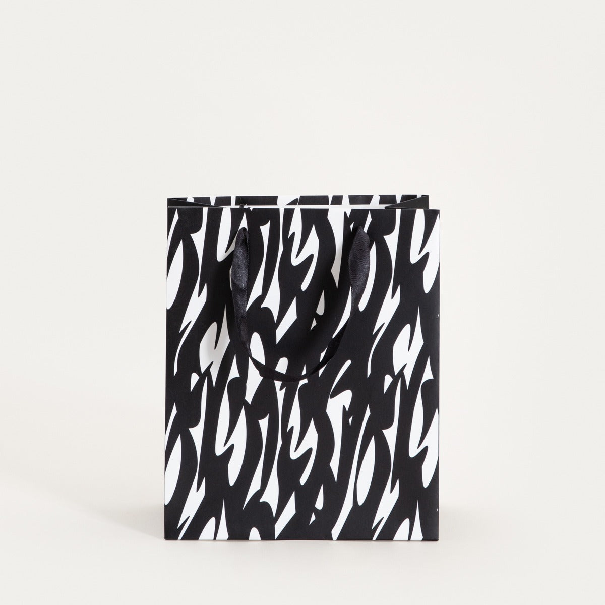 Gift Bag Cymka Black and White Small 19x23x10 cm