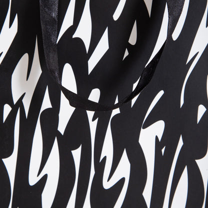 Gift Bag Cymka Black and White Small 19x23x10 cm