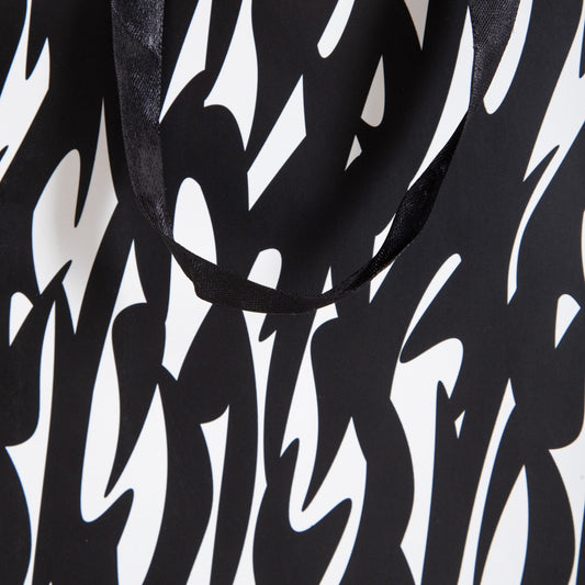Gift Bag Cymka Black and White Small 19x23x10 cm