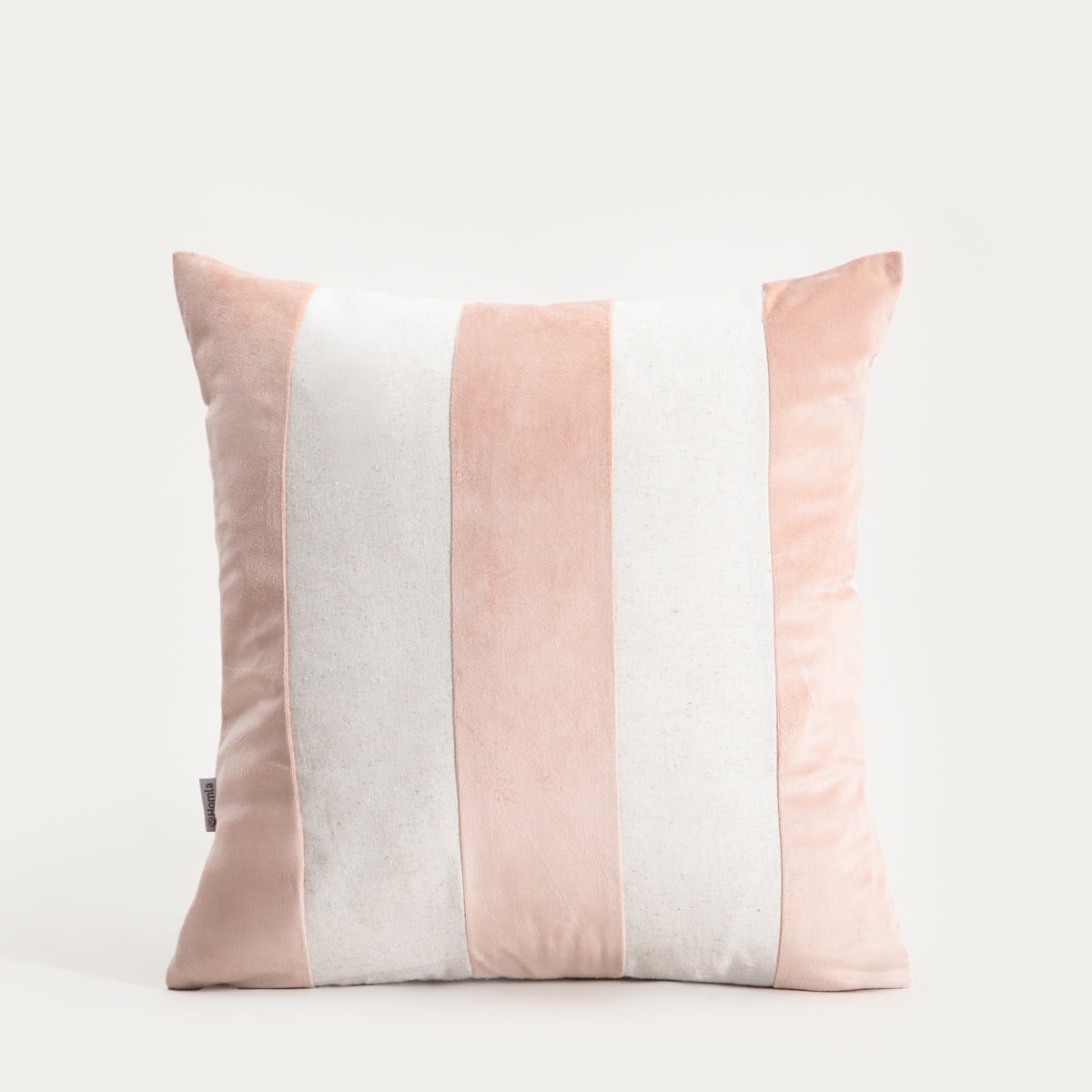 MANO Linen Blend Beige Striped Pillowcase 45x45cm