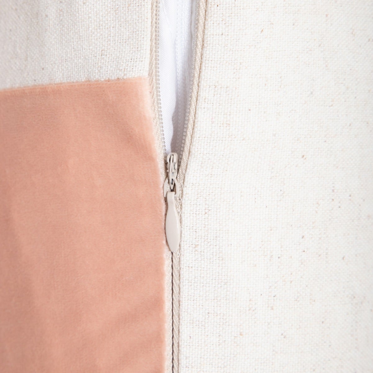 MANO Linen Blend Beige Striped Pillowcase 45x45cm