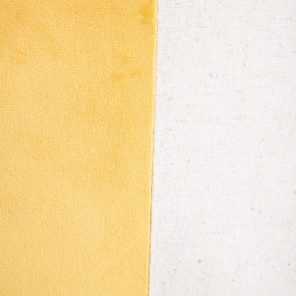MANO Yellow Striped Linen Cushion Cover 45x45cm
