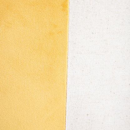 MANO Yellow Striped Linen Cushion Cover 45x45cm
