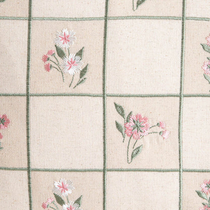 DAMINI Linen Floral Pattern Pillowcase 45x45cm