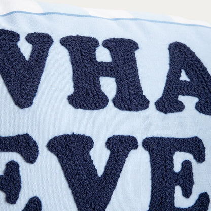 SUMMER JOY Decorative Cushion with WHATEVER Print 30x50cm