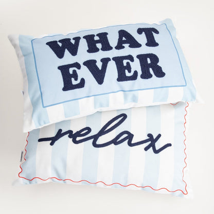 SUMMER JOY Decorative Cushion with WHATEVER Print 30x50cm