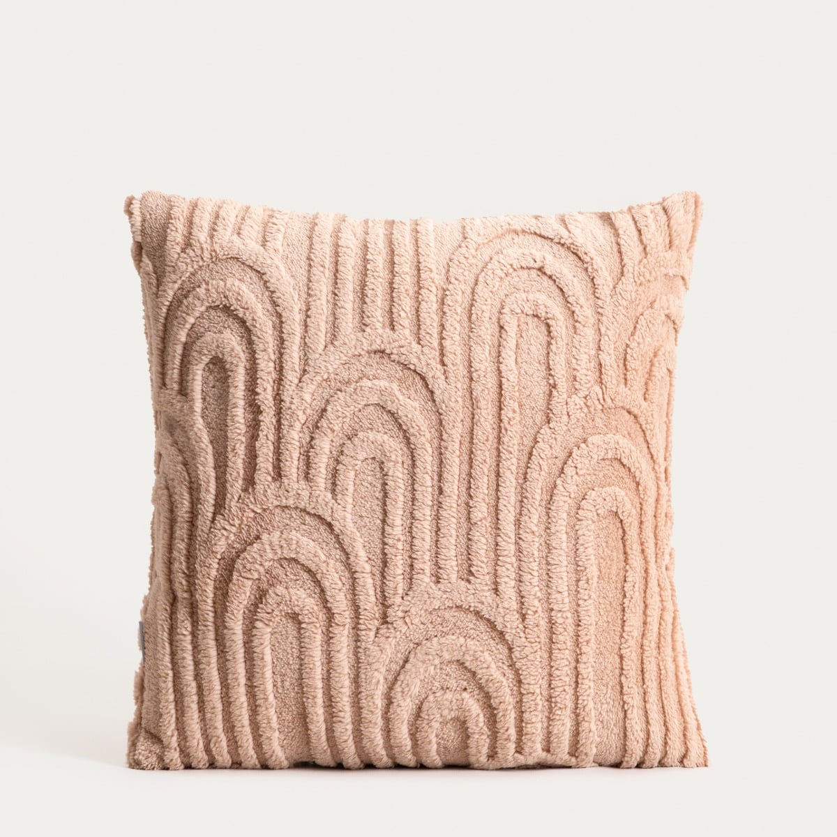 DARIN Soft Beige Cushion Cover with Structured Pattern 45x45cm