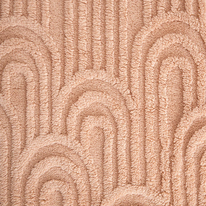 DARIN Soft Beige Blanket with Structured Pattern 150x200cm